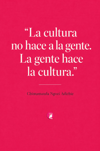 Frase de Chimamanda sobre la cultura del libro Todos deberíamos ser feministas